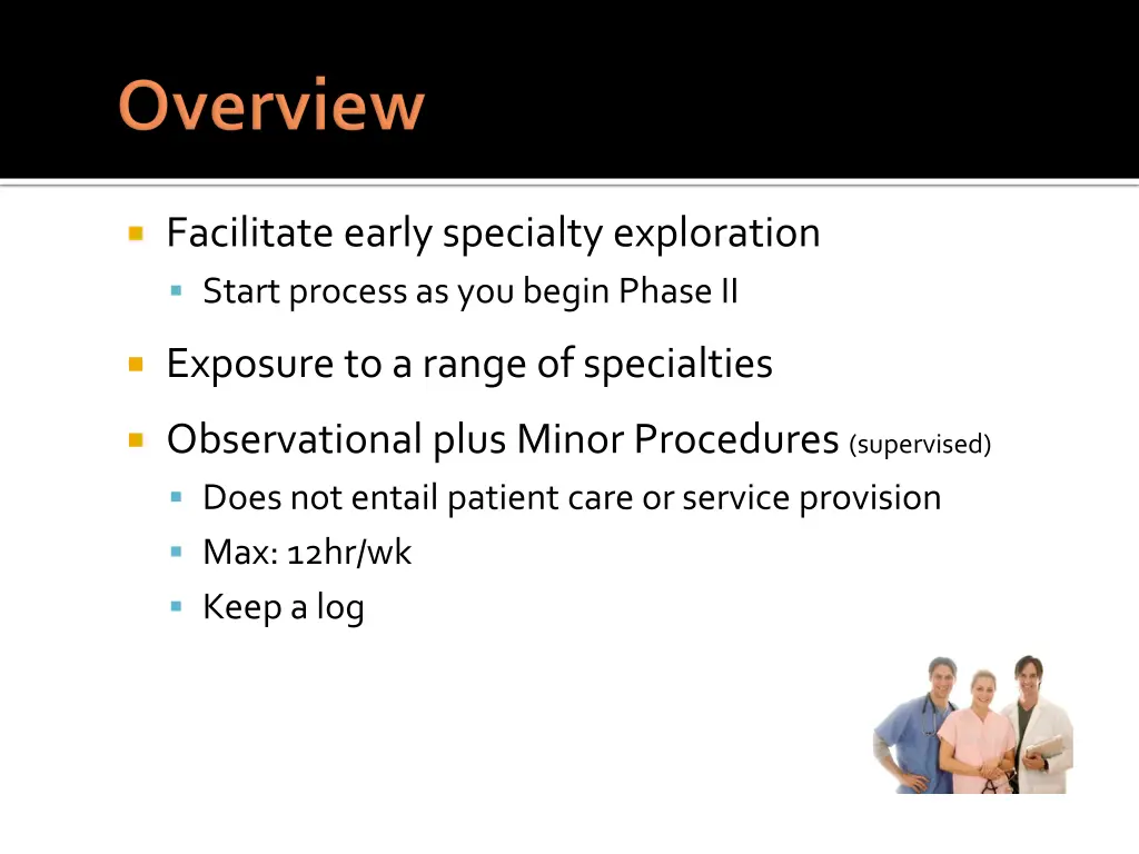 facilitate early specialty exploration start