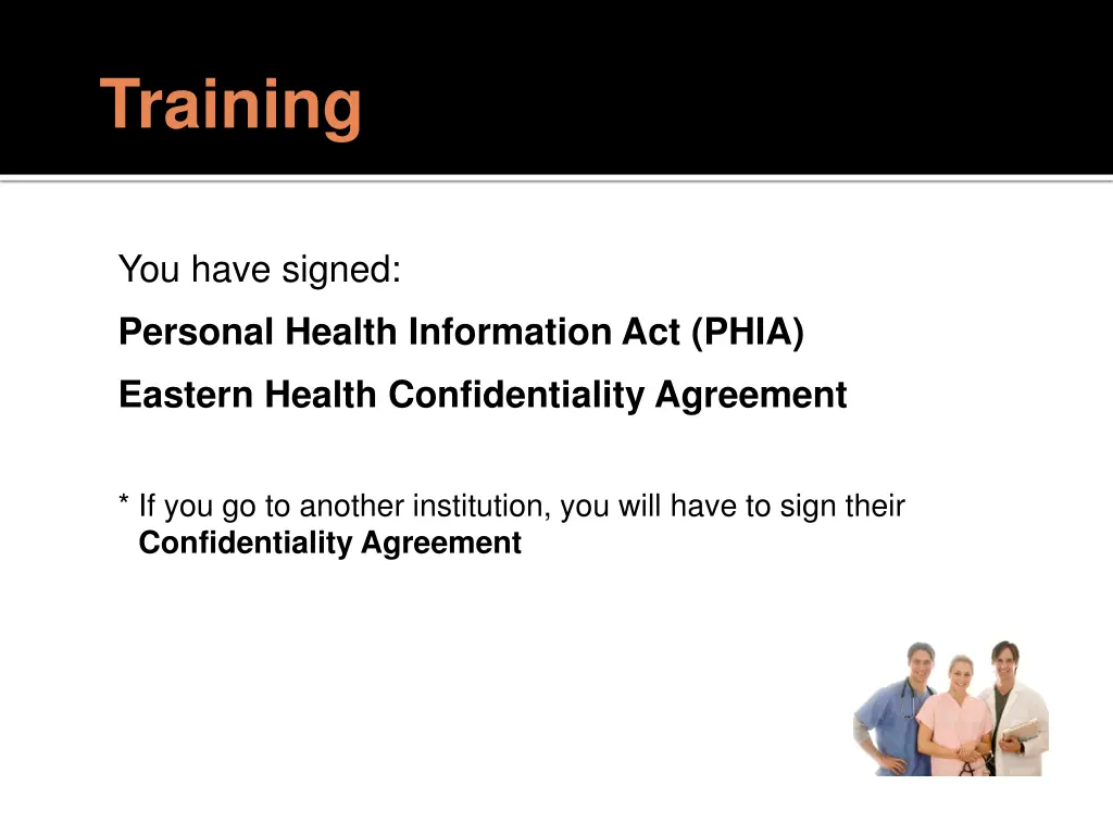 training