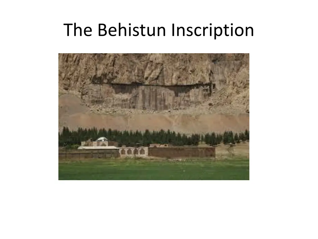 the behistun inscription