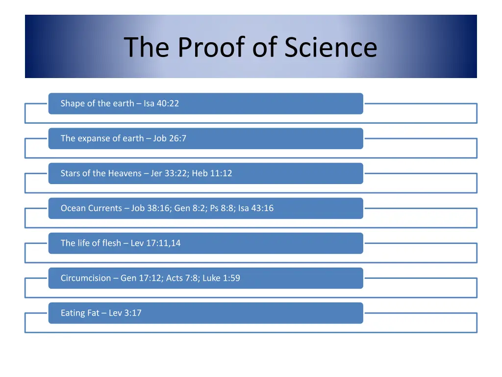 the proof of science