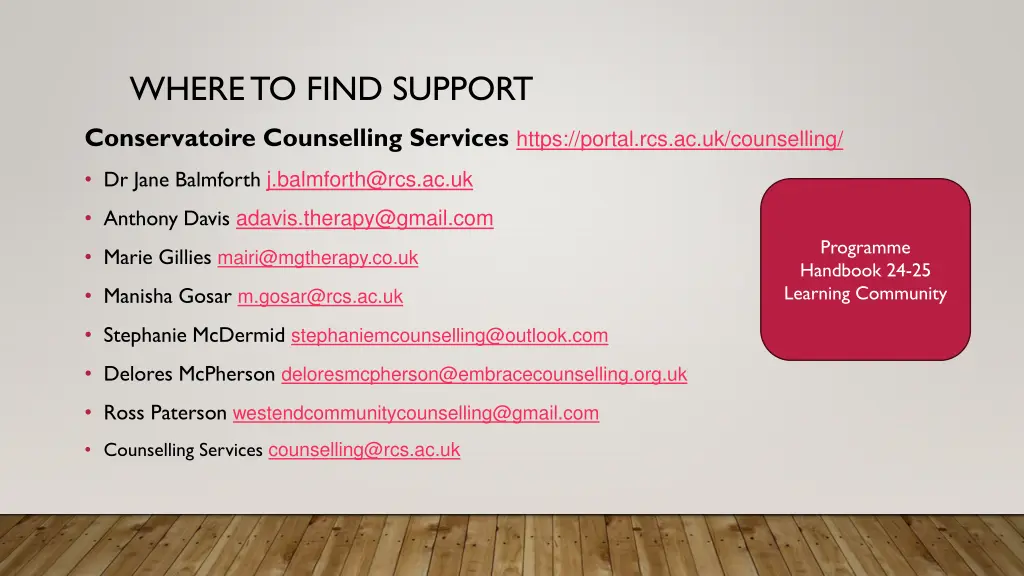 where to find support