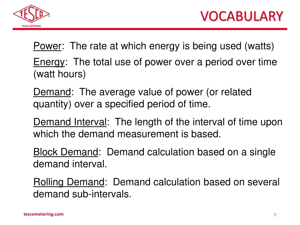 vocabulary