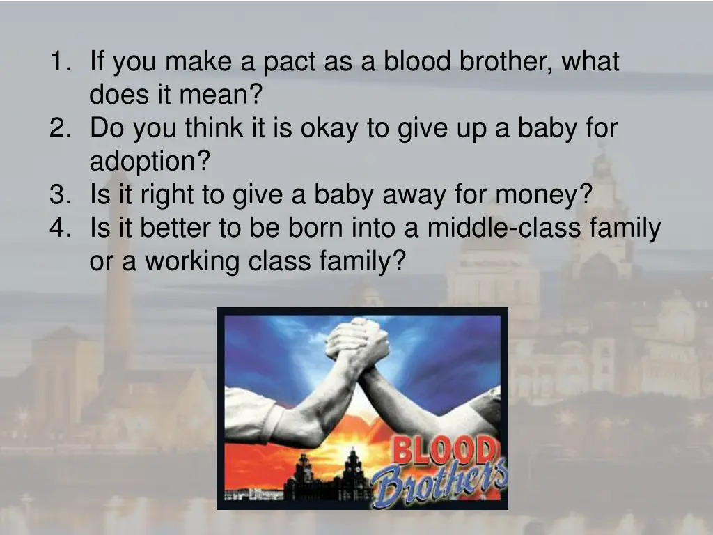 1 if you make a pact as a blood brother what does