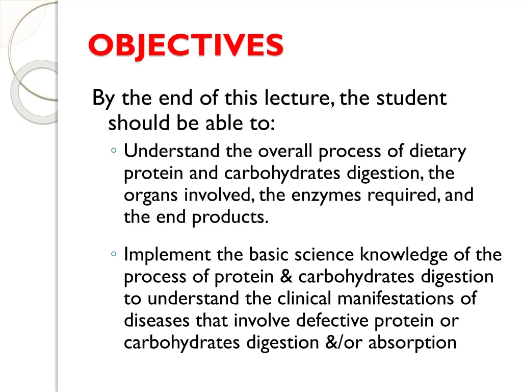 objectives