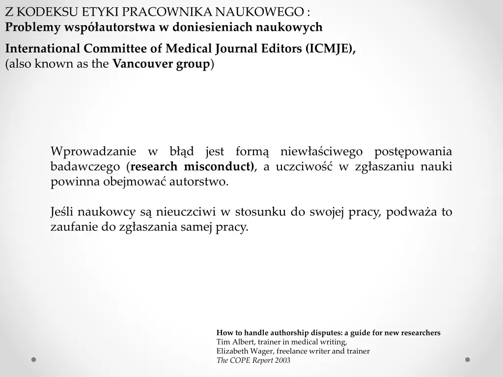 z kodeksu etyki pracownika naukowego problemy 19