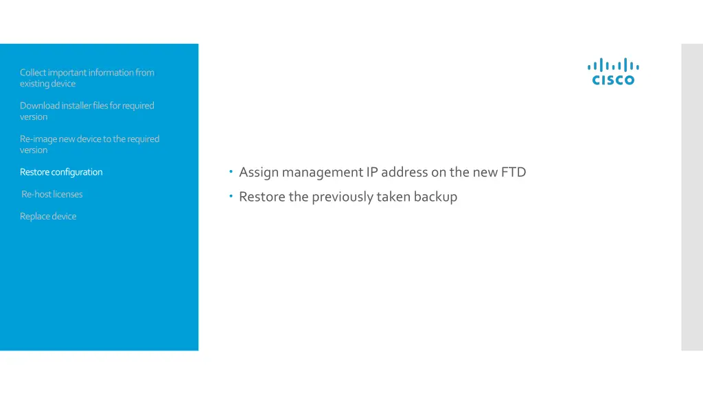collect important information from existing device 3