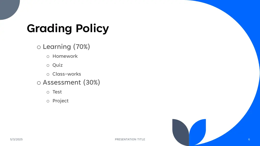 grading policy