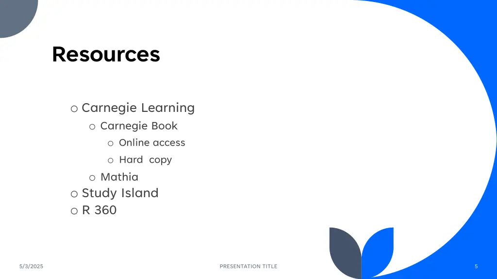 resources