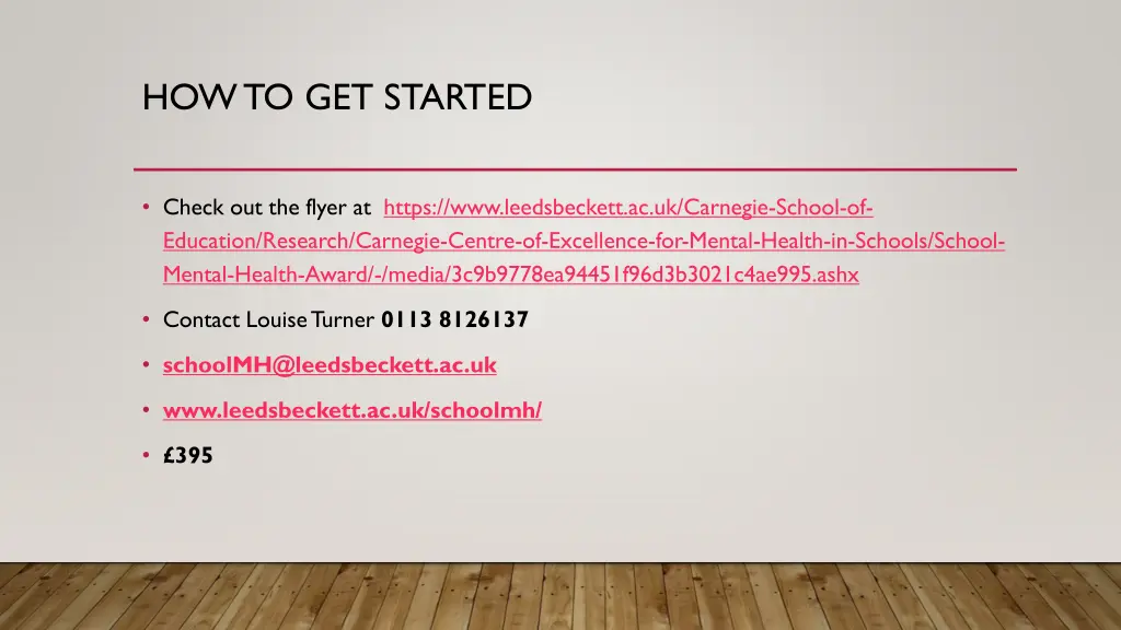 how to get started