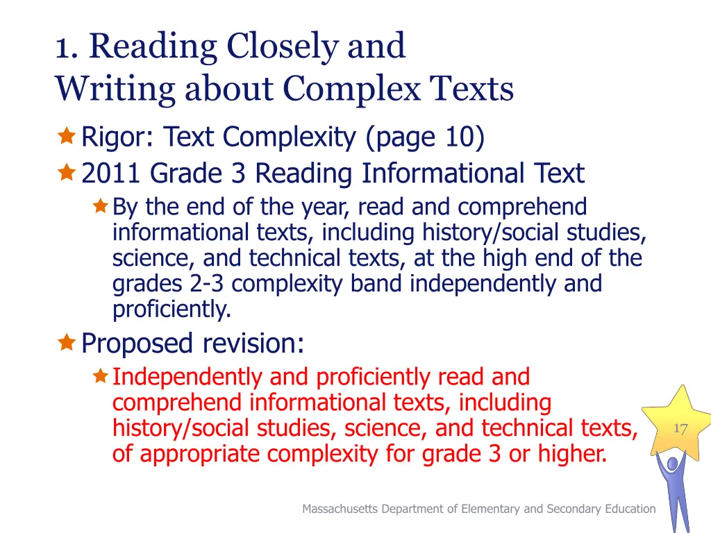 1 reading closely and writing about complex texts 3