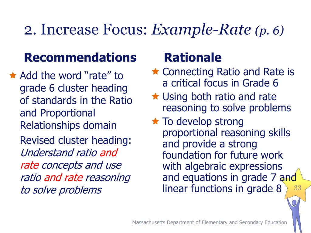 2 increase focus example rate p 6