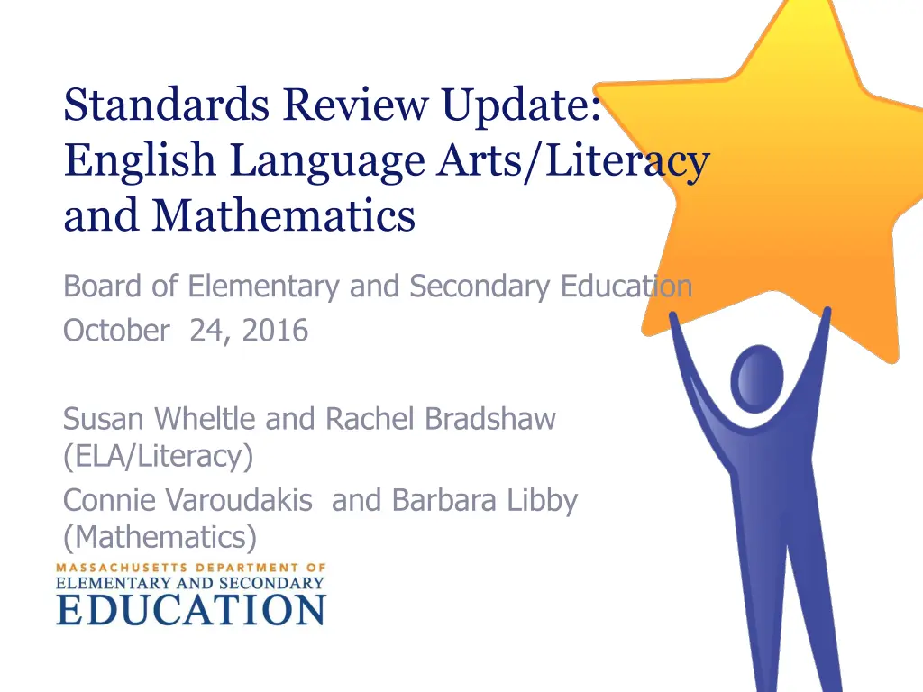 standards review update english language arts