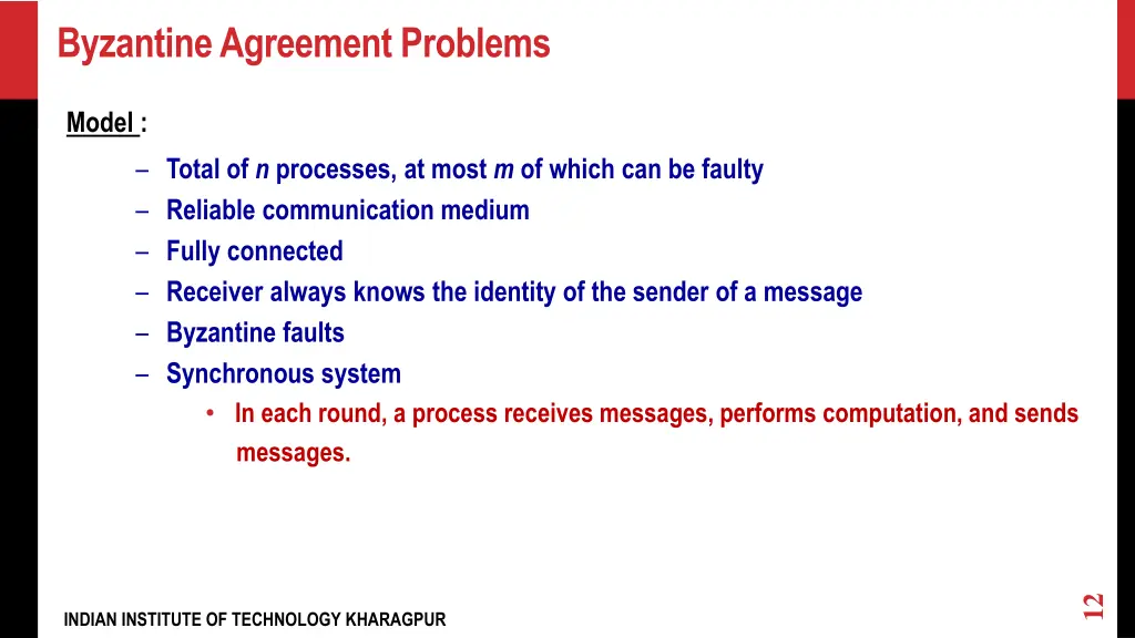 byzantine agreement problems