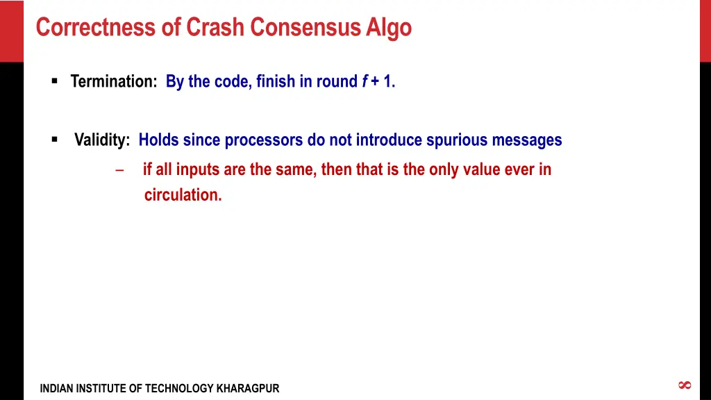 correctness of crash consensus algo