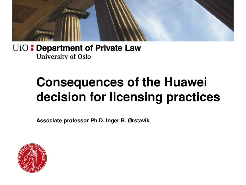 consequences of the huawei decision for licensing