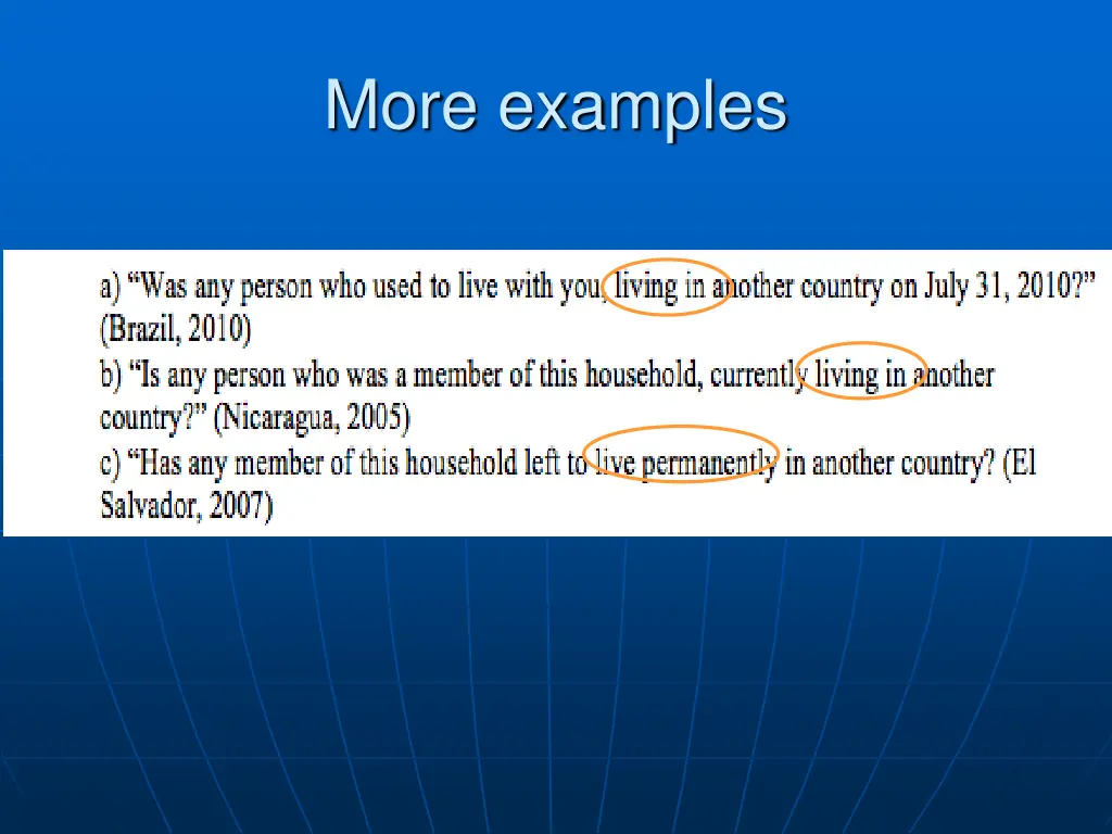more examples