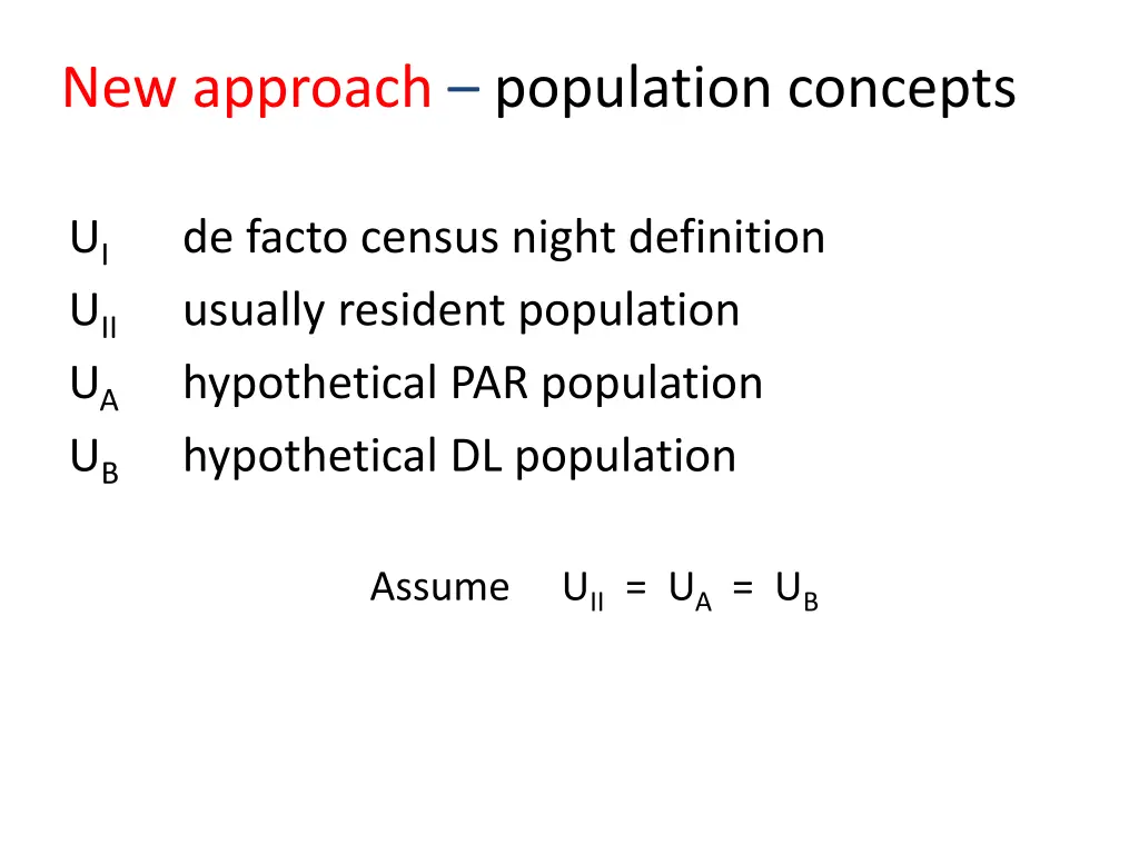 new approach population concepts