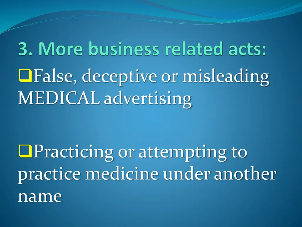 false deceptive or misleading medical advertising