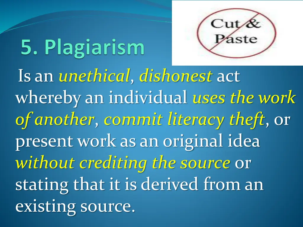 is an unethical dishonest act whereby