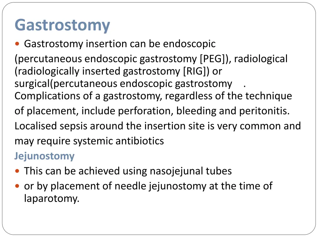 gastrostomy gastrostomy insertion