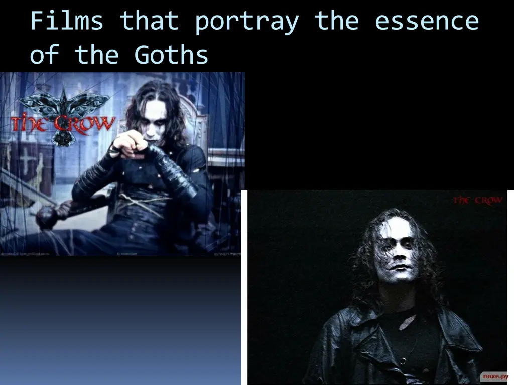 films that portray the essence of the goths