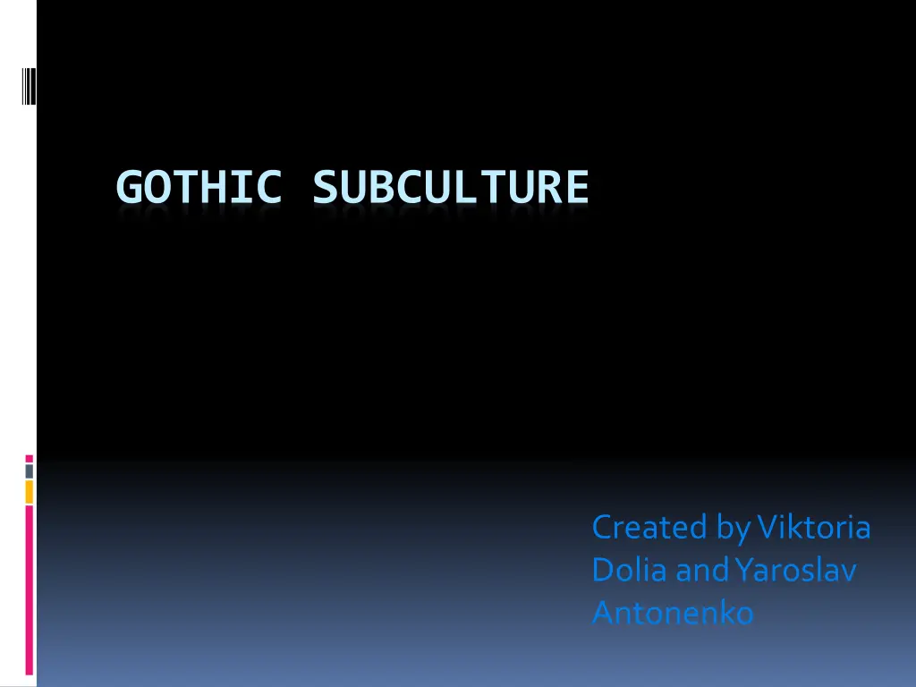 gothic subculture