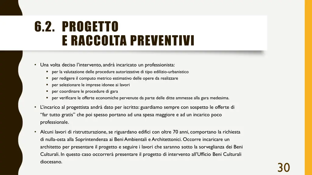 6 2 progetto e raccolta preventivi