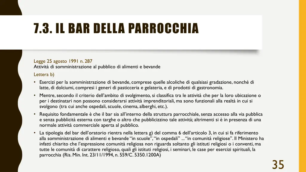 7 3 il bar della parrocchia