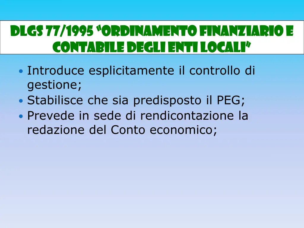 dlgs dlgs 77 1995 ordinamento finanziario