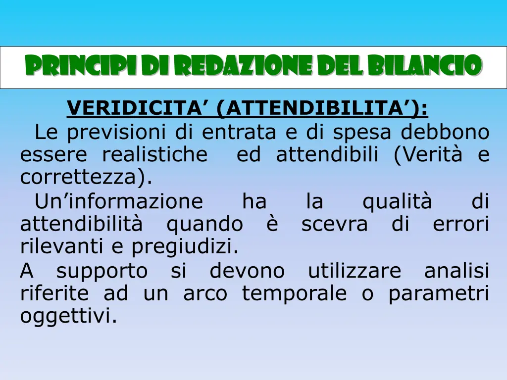 principi di redazione del bilancio principi 3