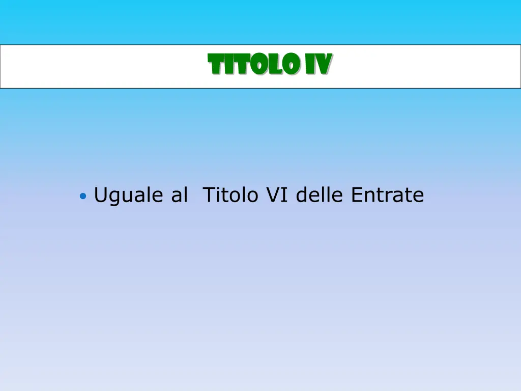 titolo iv titolo iv 1