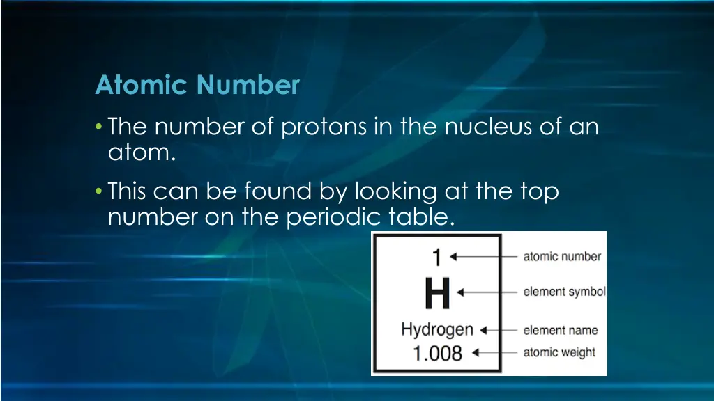 atomic number