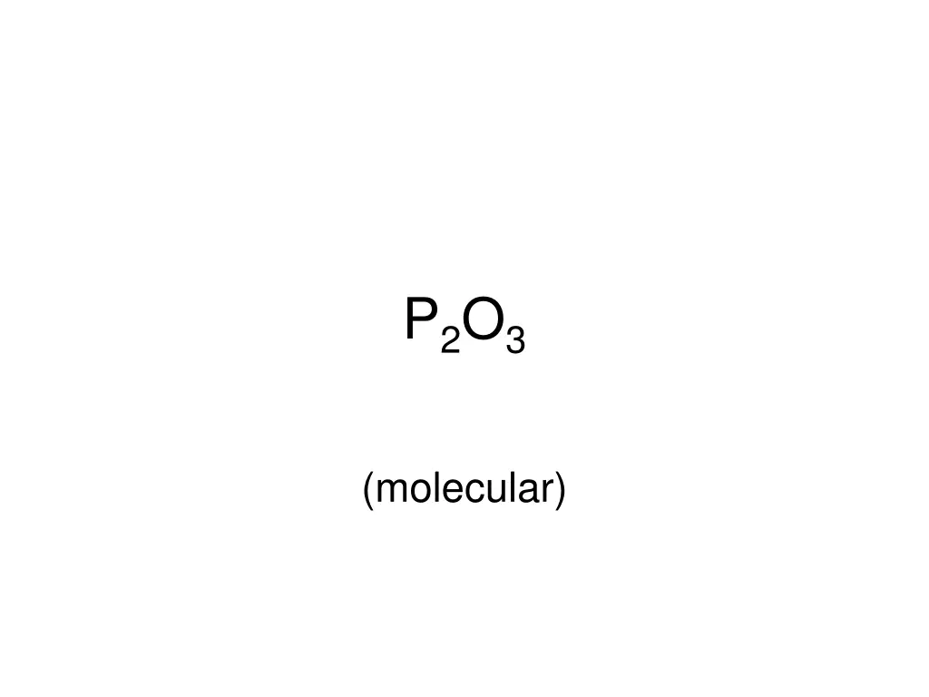 p 2 o 3