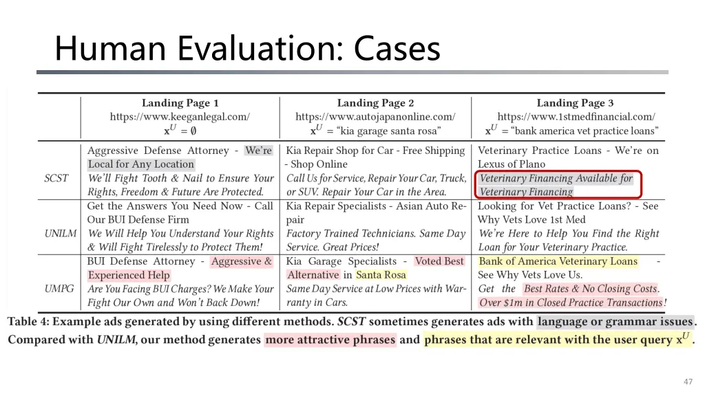 human evaluation cases 3