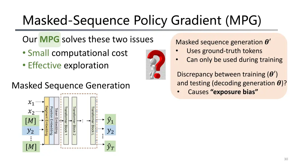masked sequence policy gradient mpg 11