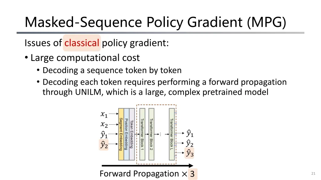 masked sequence policy gradient mpg 2