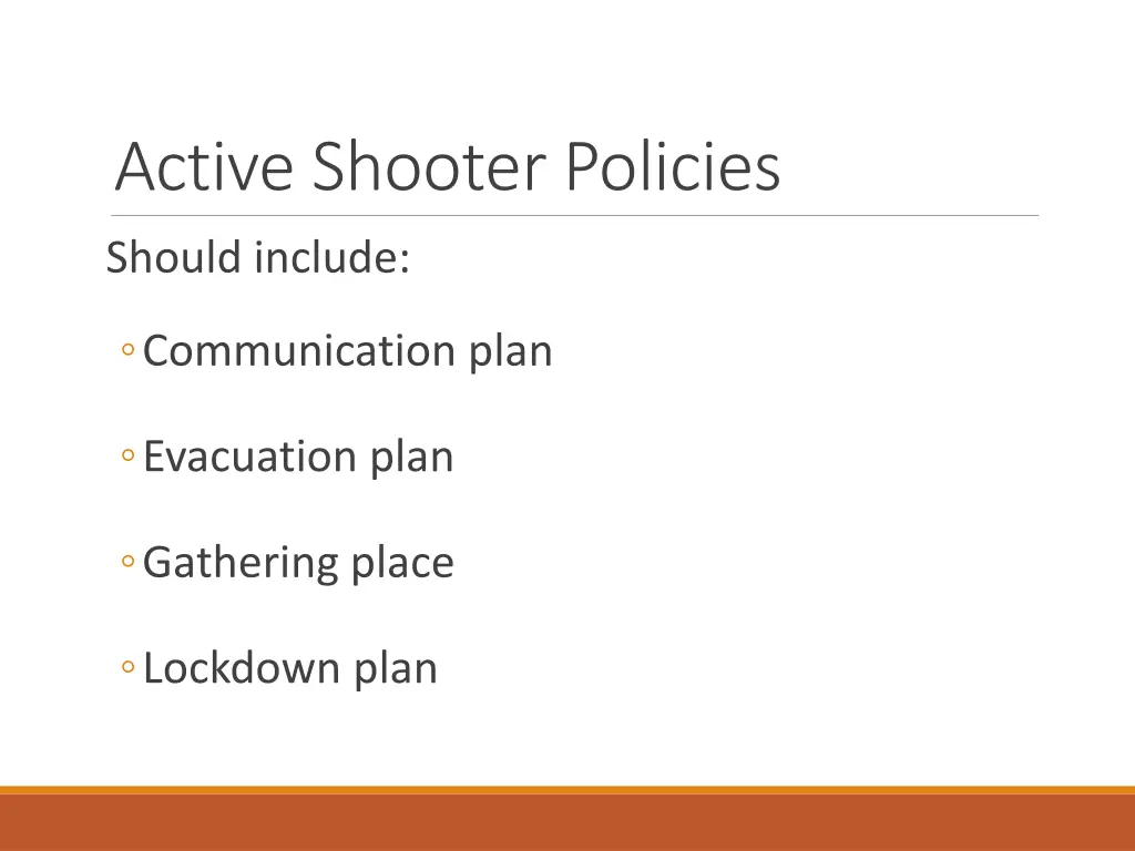 active shooter policies 1