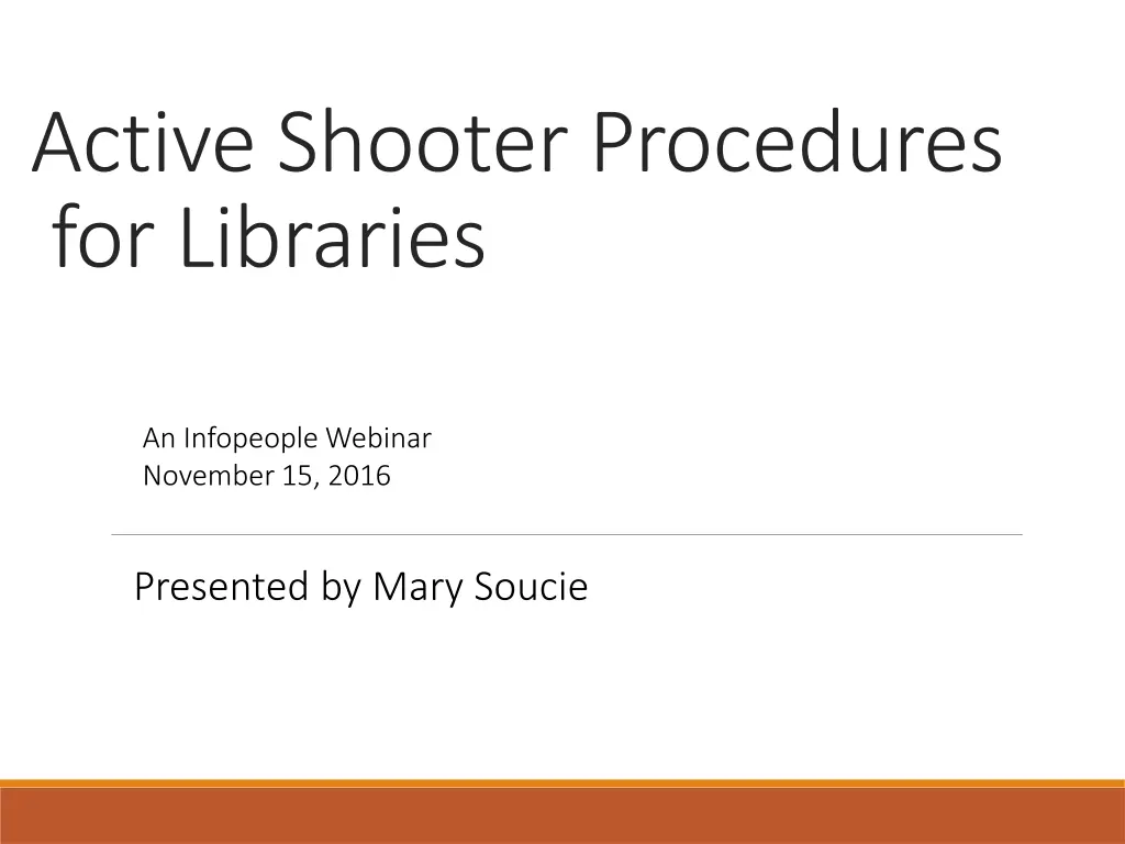 active shooter procedures for libraries