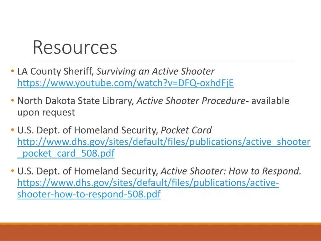 resources