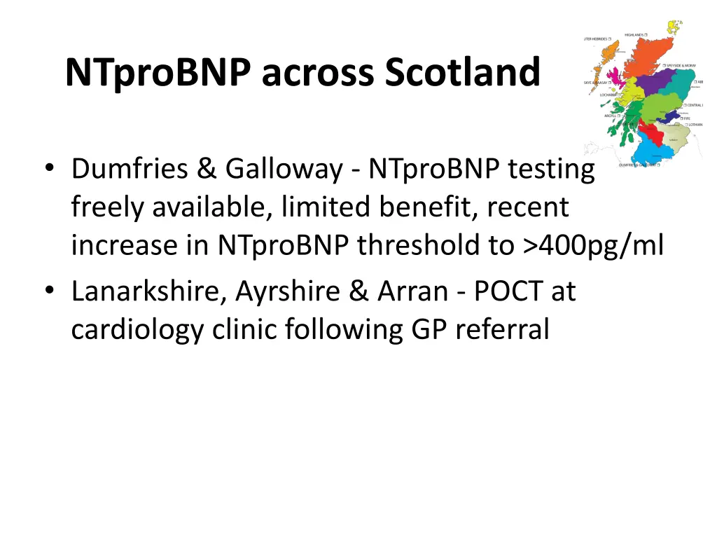 ntprobnp across scotland