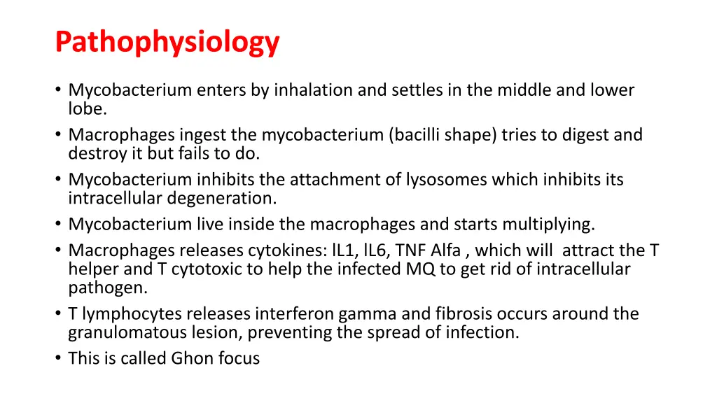 pathophysiology
