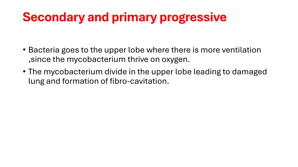 secondary and primary progressive