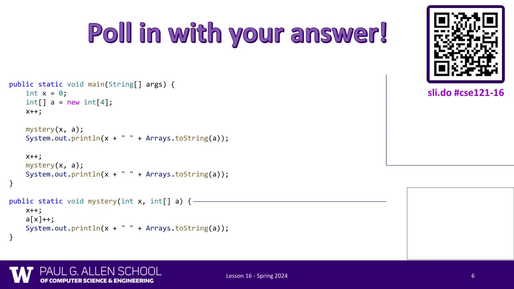 poll in with your answer 1