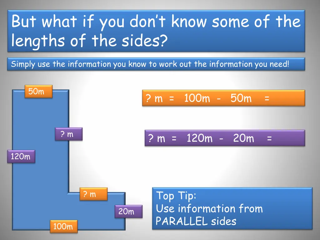 but what if you don t know some of the lengths