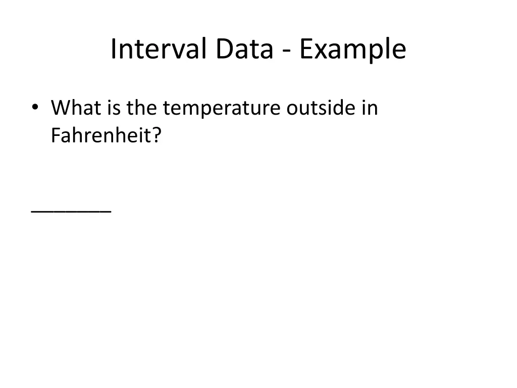 interval data example