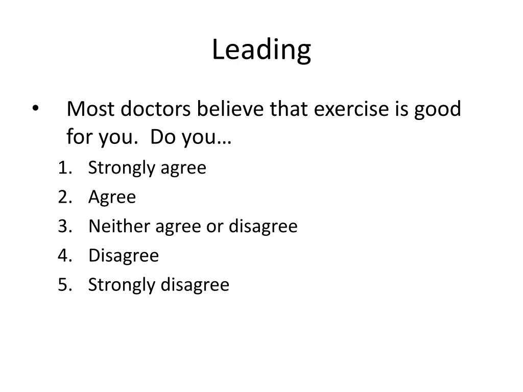 leading