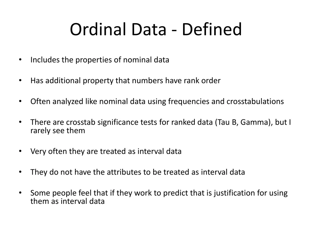ordinal data defined