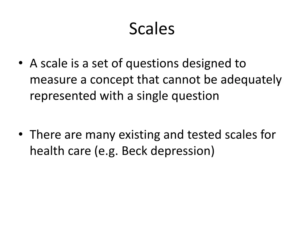 scales