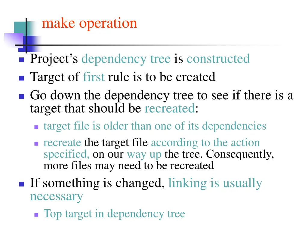 make operation