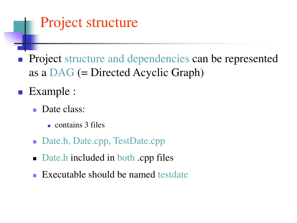 project structure